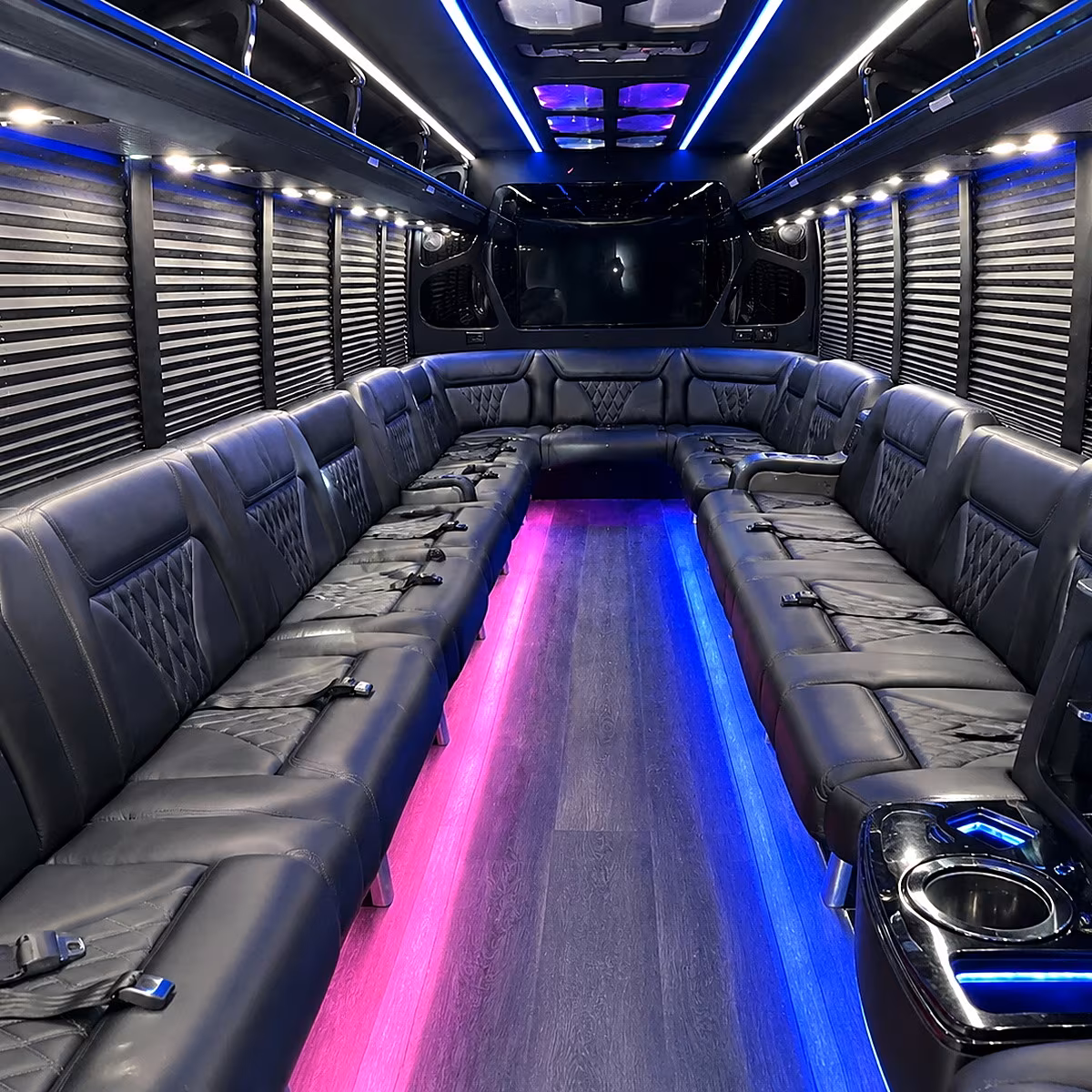 Naples Concert & Music Festival Transportation party bus interior