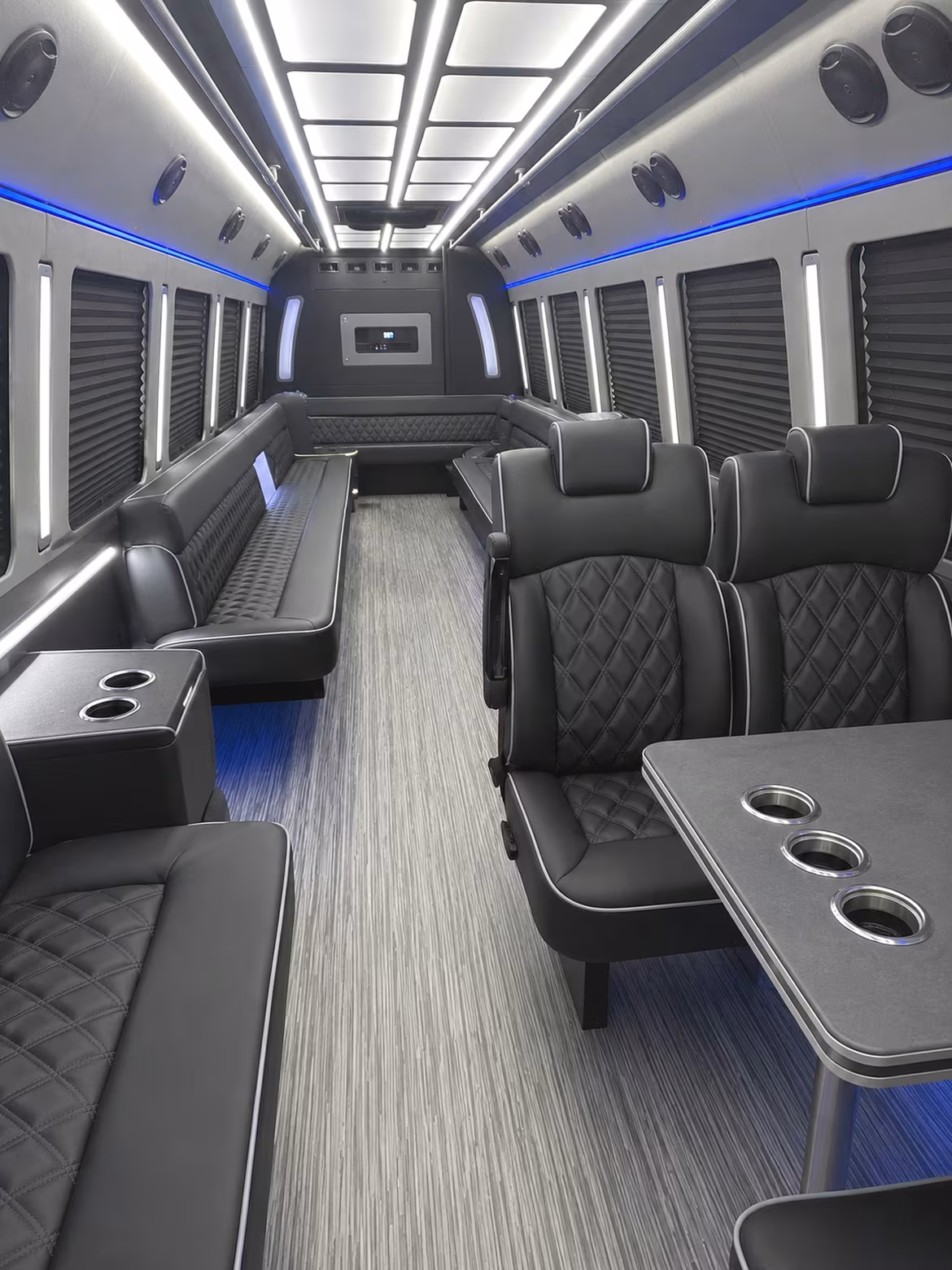 Naples Prom & Homecoming Transportation party bus interior