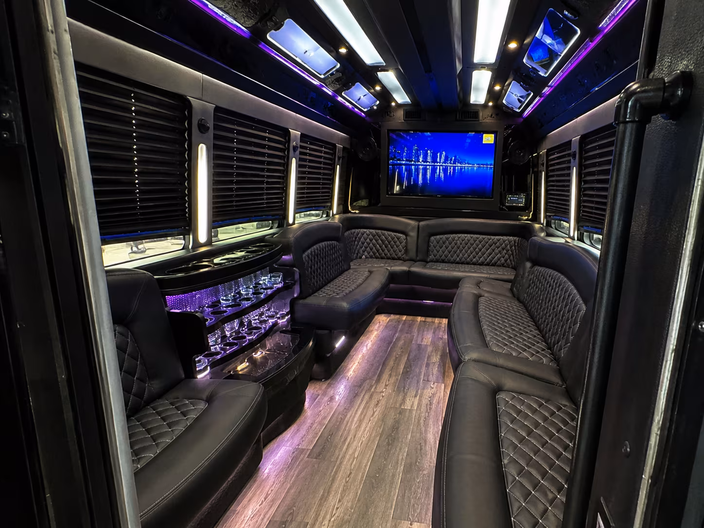 Naples Sporting Event Transportation party bus exterior