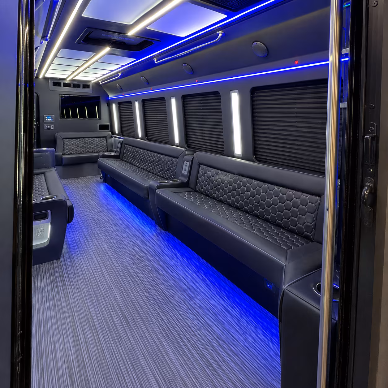 Naples Wedding Transportation party bus exterior