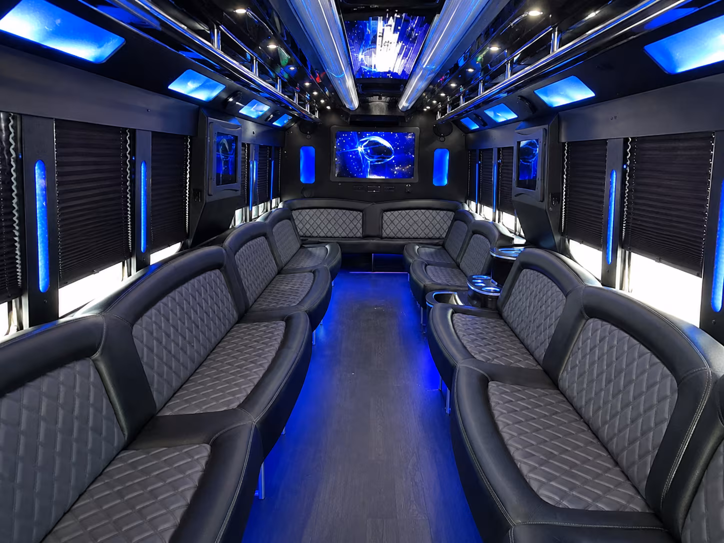 Naples Wedding Transportation party bus exterior