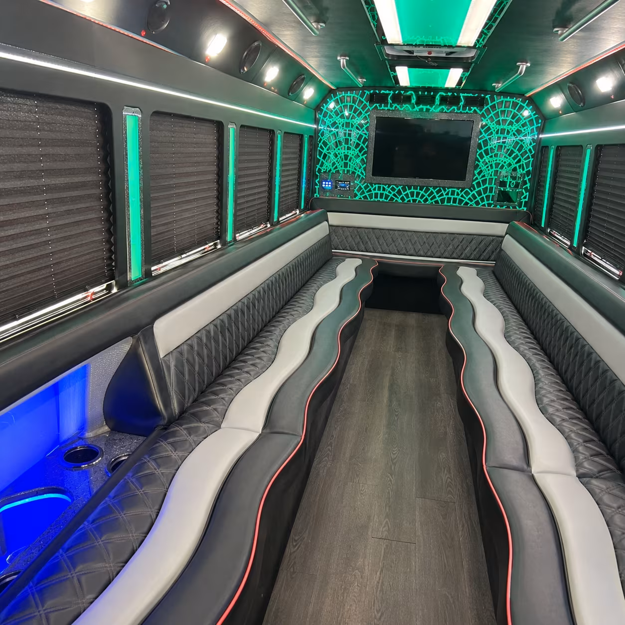 Naples Wedding Transportation party bus exterior