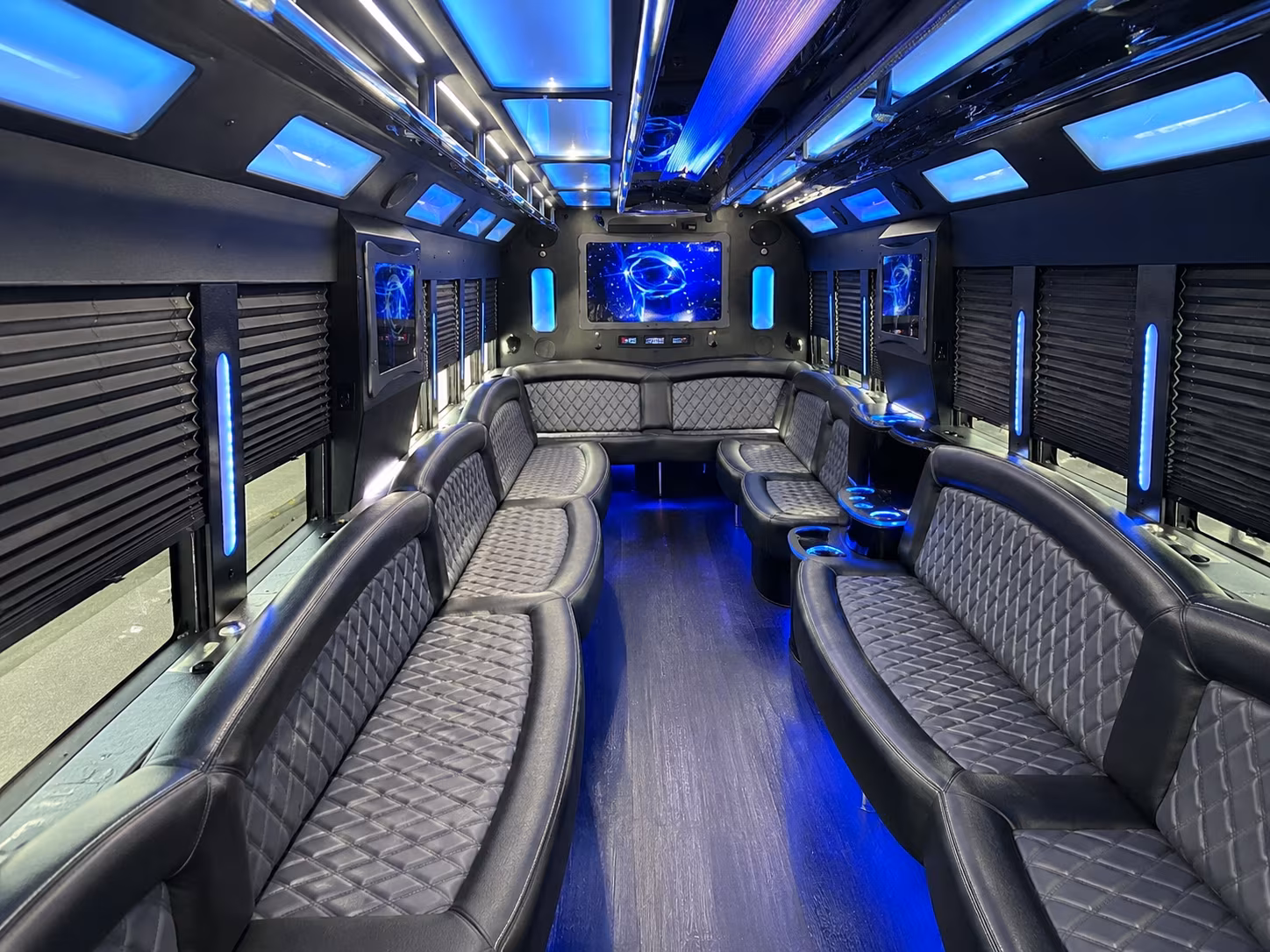 Naples Wedding Transportation onboard seating