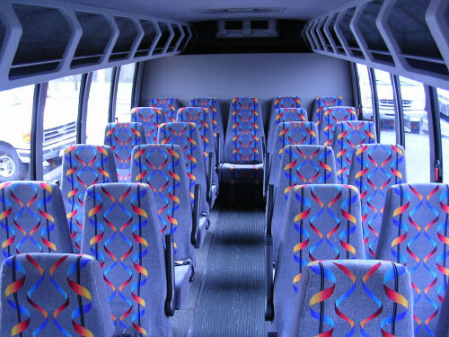 Wellington 24 Passenger Mini Bus Interior