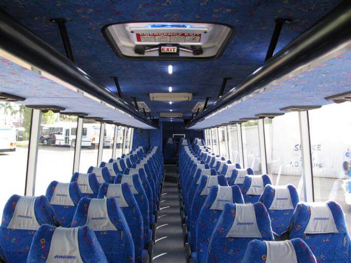 North Miami 56 Passenger Charter Bus Interior